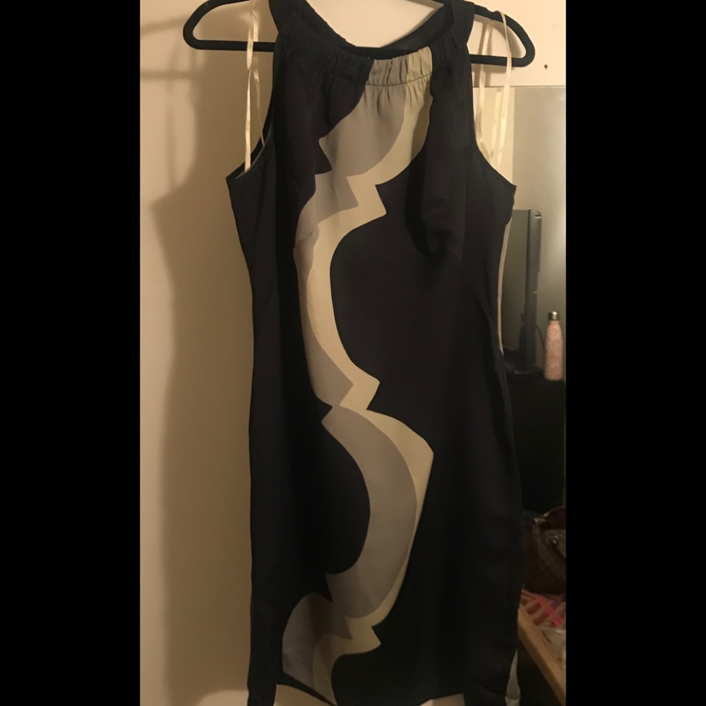 Navy Blue Banana Republic Silk Dress - Worn once